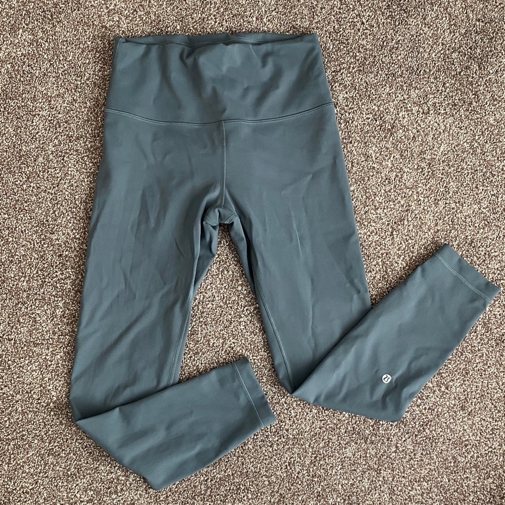 Lululemon Wunder Train Legging Oil Grey size 8